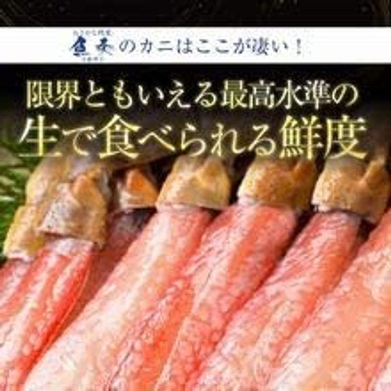 生ずわいかに しゃぶしゃぶ用 1kg 40本入り 生食OK 蟹刺身