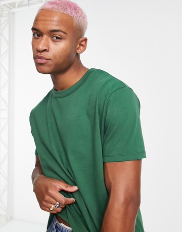 ASOS DESIGN relaxed heavyweight t-shirt in green