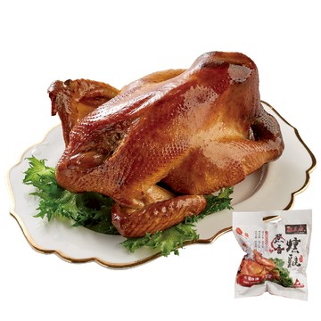 麒王府 蔗香燻雞  (每隻約1.2公斤 / 冷凍販售)
