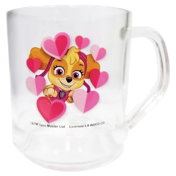 汪汪隊立大功qq水杯 兒童水杯 安全材質 輕巧好握 方便攜帶  粉色  1個