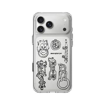 iPhone 17 Pro Max Clear Case（相機按鈕） 透明 - MUG CUP GUY - 門把