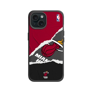 iPhone 15 SolidX 黑 - NBA - 熱血系列-邁阿密熱火 Miami Heats - Sweat and Tears