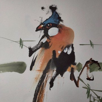 國畫-花鳥 (33.5cm*33.5cm )