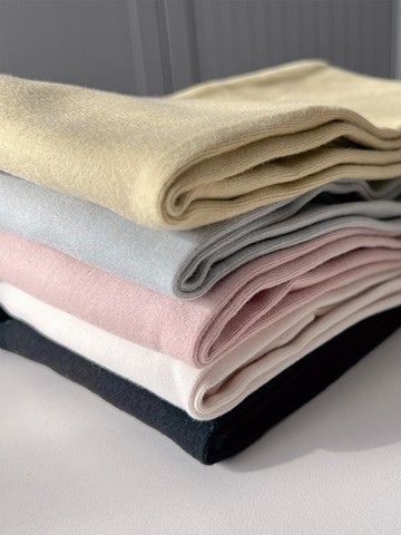 Basic Thick Brushed Fleece Cotton Spandex Leggings