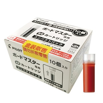 【龍品文創】  PILOT 百樂  WMRF-80-10入白板筆卡水-紅