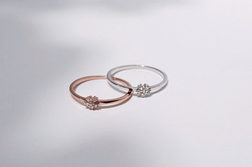 花語。純銀戒指