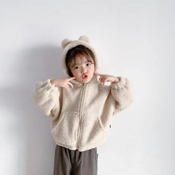 mori🎀mori 寶寶外套秋冬新款男女童中小童羊羔毛加絨加厚保暖韓版潮流潮