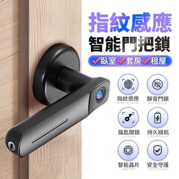【FJ】智能2合1指紋感應防盜電子鎖CK3(指紋款)