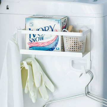 【含稅/免運】 洗衣機側面磁吸掛架排水管收納掛鉤洗衣液肥皂盒放置多功能置物架