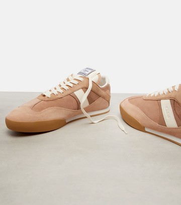 Chloé Chloé Kick suede and leather sneakers
