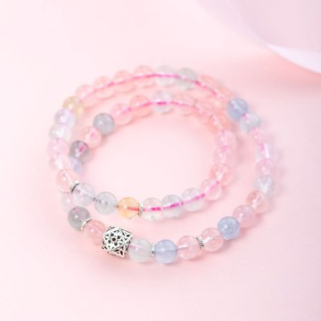 摩根石925純銀手鏈 | 天然石客製化禮物手鍊