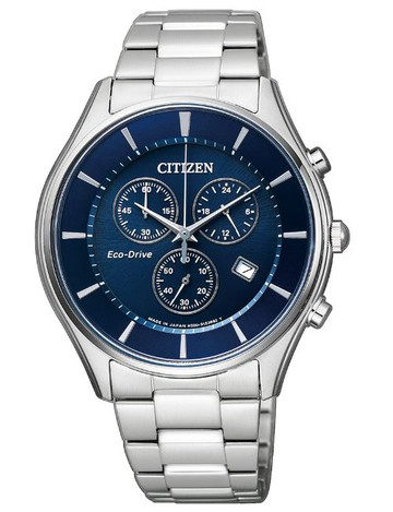 CITIZEN星辰 AT2360-59L 時尚型男光動能計時腕錶/藍面40mm｜樂天領券現折★全館特惠中★指定刷卡回饋10%