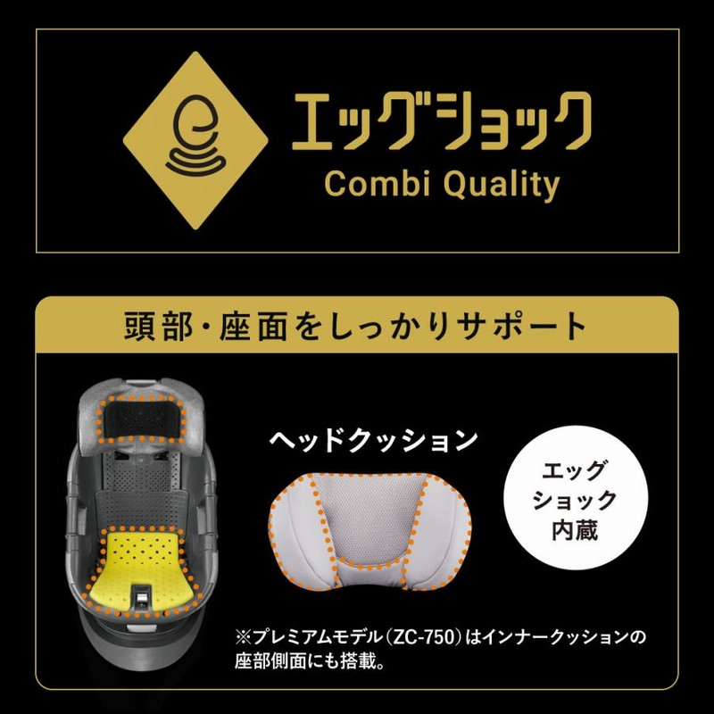 コンビ ホワイトレーベル THE S ISOFIX エッグショック ZC-690