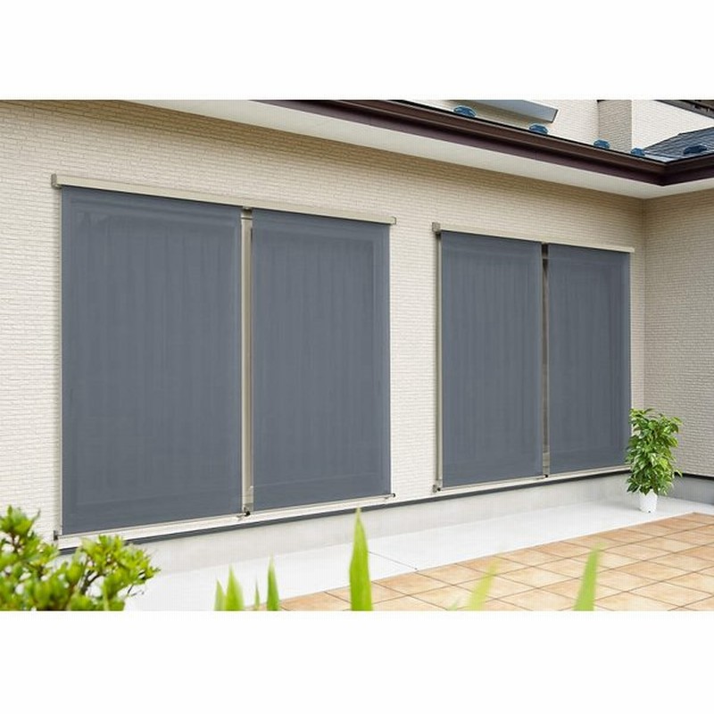 アウターシェード 洋風すだれ Apw 330 331 430 431 シャッター付引違い窓用 2枚仕様 256 製品w 2 780mm 製品h 2 0mm Ykk Ap 通販 Lineポイント最大0 5 Get Lineショッピング