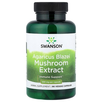 Swanson Vitamins, 姬鬆茸提取物，500 毫克，90 粒素食膠囊