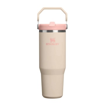 STANLEY 經典系列 IceFlow 手提吸管杯2.0 0.88L / 香檳粉