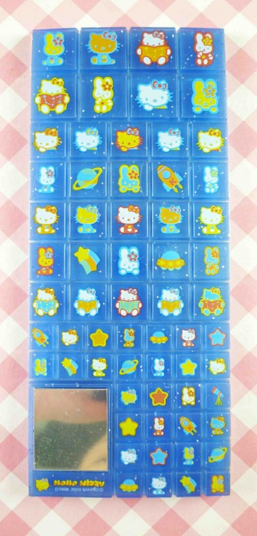【震撼精品百貨】Hello Kitty 凱蒂貓 KITTY立體貼紙-方塊(深藍) 震撼日式精品百貨