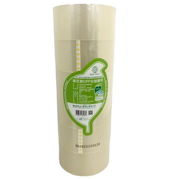 地球OPP碳足跡包裝膠帶(48mmX80MX6入) [大買家]