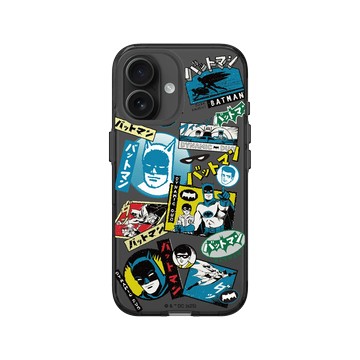iPhone 16 Clear (相機按鈕) 酷墨灰 - Batman 蝙蝠俠 - 日系貼紙