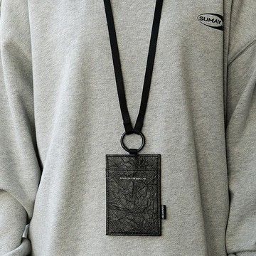 CHOOK杜邦紙卡套 工牌保護套 證件包掛脖卡包 炭黑