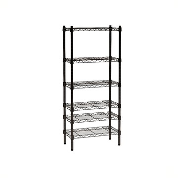 【客尊屋】粗管/小資型 35X60X135Hcm 黑武士六層架