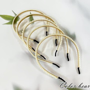 【卡樂熊】韓版珍珠輕奢造型髮箍