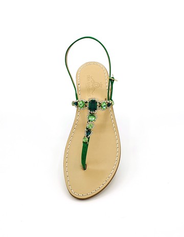 Dea Sandals Spring Green Jewel Sandals