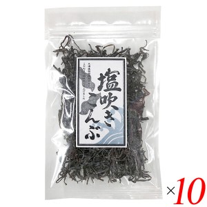 昆布 塩昆布 塩吹き昆布 30g 10個セット 道南伝統食品協同組合