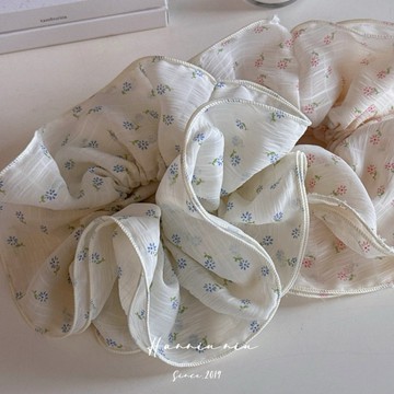 韓國🇰🇷東大門飾品｜典雅氣質小碎花造型大腸圈/髮圈/髮飾/飾品