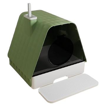Nice u 毛樂趣  帳篷  貓砂盆46 x 44 x 45.5cm + 貓砂墊46 x 17cm + 貓砂鏟  1個