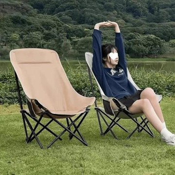 【包郵】月亮折疊戶外折疊椅露營椅子便攜凳子便攜一件代發包郵..