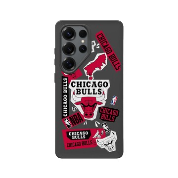 Galaxy S25 Ultra SolidSuit 黑 - NBA - 拼貼系列-芝加哥公牛 Chicago Bulls - Collage