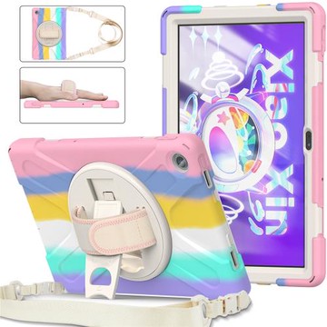 適用聯想M10 Plus平板3代10.6硅膠保護套TB-125F/128F防摔殼肩帶