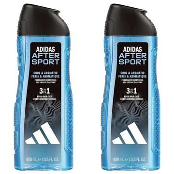 adidas 愛迪達 男性三合一潔顏洗髮沐浴露 運動修復  400ml  2瓶