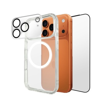 Timo for iPhone 17 Pro Max 6.9吋 透明磁吸防摔手機殼+鏡頭貼+螢幕保護貼 三件組