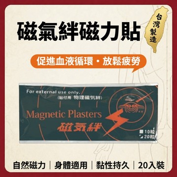 【志遠】§台灣製現貨§ 磁氣絆 一包20入 磁力貼 磁氣貼 磁力穴位貼 穴道貼 經絡貼 永久磁石 身體穴位貼 中醫保健