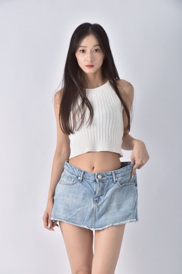 (L) zara丹寧牛仔低腰褲裙藍色短褲