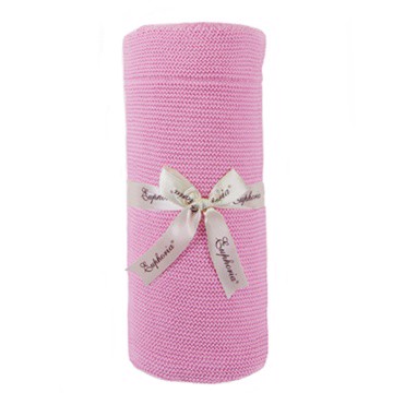 【EUPHORIA】柔舒棉毯 125X140公分-草莓桃