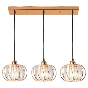 Honey Comb 工業風玻璃水晶餐廳吊燈 簡約時尚 1入  金色