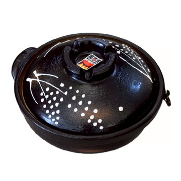 新麥 吹釉6號砂鍋-日本製 寬 22.5cm 含蓋高 12cm 滿水容量 750mL 陶瓷材質  1個