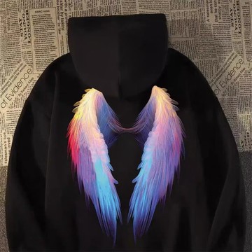 美式 男子 套頭  加絨 衛衣 男士 秋季 時尚 百搭 休閒 刷毛款 上衣 情侶 連帽 運動衫 男（XW930）