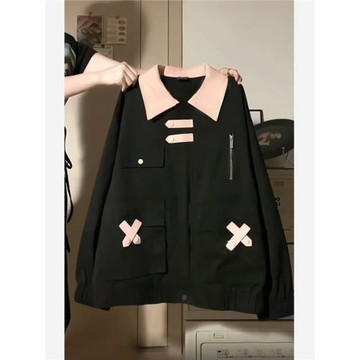 POLO春秋季設計感學院風棒球服
