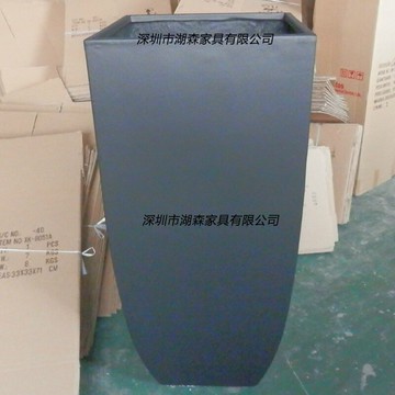 歐式簡約方口花器戶外玻璃鋼落地大花盆商場樹脂擺件綠植防水花箱