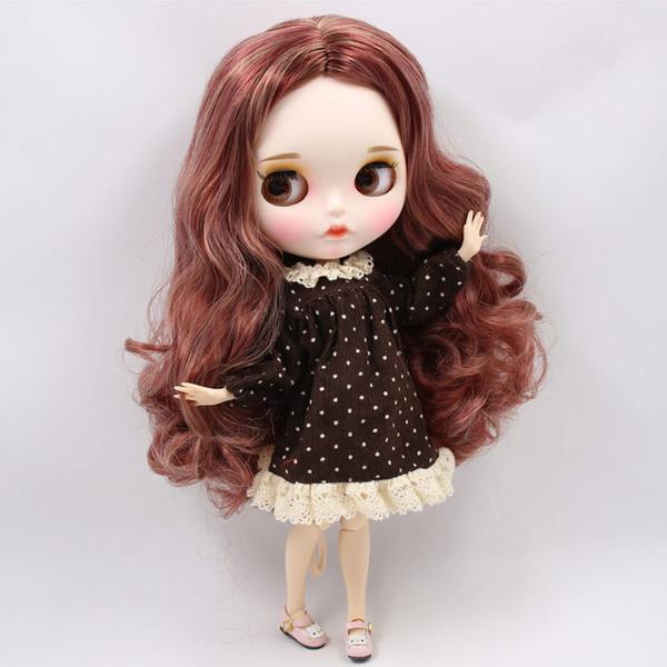 ブライス人形カスタムbl12532 3227レッドミックスブロンドヘア1 bjd