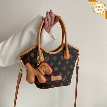 【復古百搭】女式水桶包 手提包 斜挎包 單肩包 大容量 高級質感 2025新款 時尚潮流 通勤休閒兩用