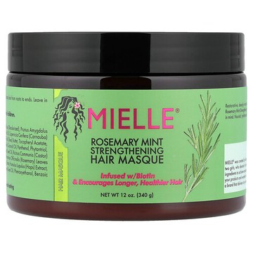 Mielle, 強化髮膜，迷迭香薄荷，12 盎司（340 克）