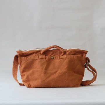 舟形拉鍊托特包【2025秋冬限定色・磚紅】(VC-39)