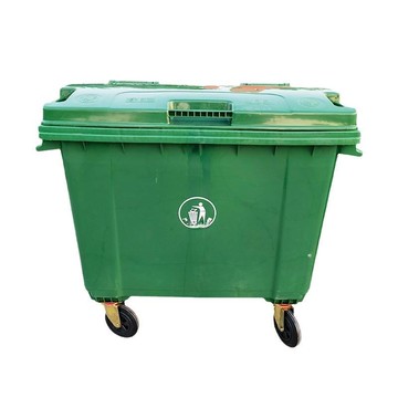 廠家批發660l環衛垃圾桶大號塑料手推垃圾車戶外加厚可移動垃圾箱[DD080109]