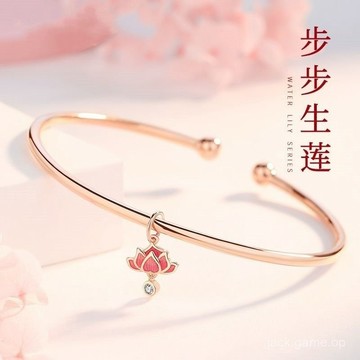 新款古風蓮花腳鏈女高級感2022新款潮足鏈腿子鏈腳環腳鐲子