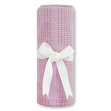 奇哥 - 純棉洞洞毯70x90cm(8色選擇)-迷霧粉